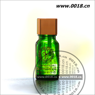 绿色精油瓶配滴塞,电化铝盖