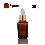 30ml square dropper glass bottle